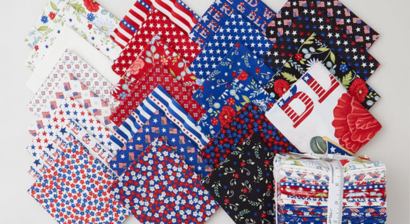 Red, White & Bloom Fabric Collection