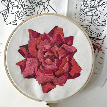 Rose Embroidery Kit Primary Image