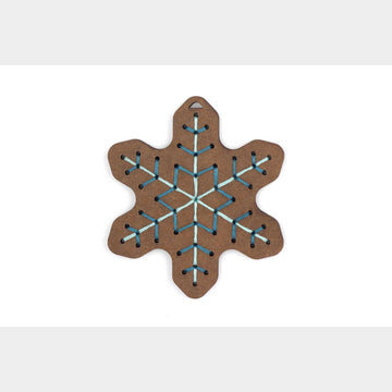 Gingerbread Flake Stitched Ornament Kit Primary Image