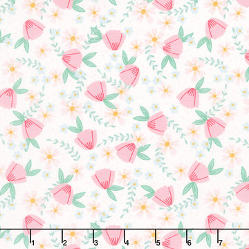 Bloom and Sew - Blooming Bouquet Cream Yardage