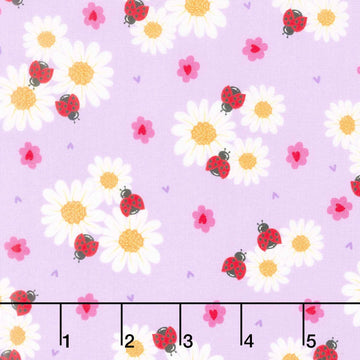 Little Ladies - Petal Parade Lilac Yardage