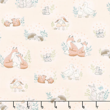 Little Ones - Hugs Coral Yardage