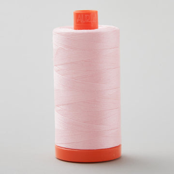 Aurifil 50 WT Cotton Mako Large Spool Thread Baby Pink