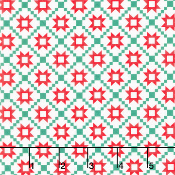 Christmas In Quilt Town - Quilt Poinsettias Multi Yardage