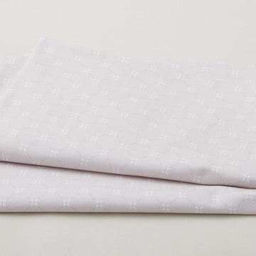 Sugar Dreams - Argyle With Flower Gray 2 Yard Cut