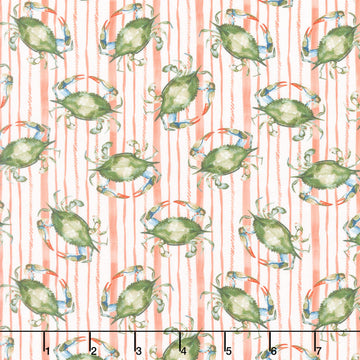 Seaside Boil - Crabs Gray Yardage