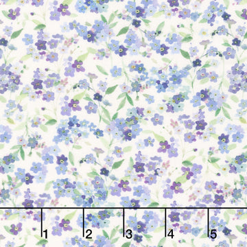 Fleur De Rose - Forget-Me-Not Light Cream Yardage