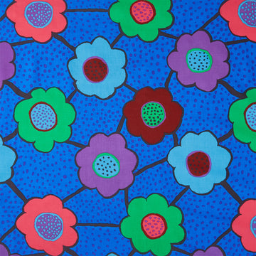 Kaffe Fassett Collective - August 2025 Floral Connections Blue Yardage