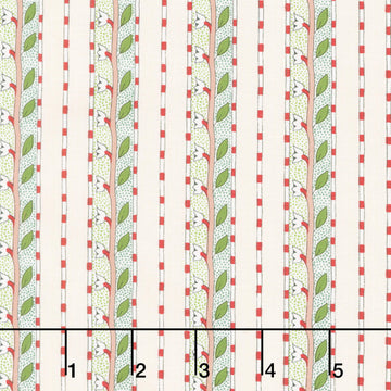 Bedford Park - Daffodil Stripe Ivory Yardage