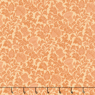 Thistle and Rye - Allover Thistle Orange Yardage