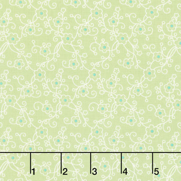 Jubilee - Ditsy Linework Green Yardage