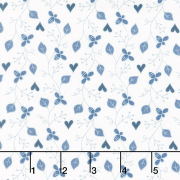 Friendship Garden - Friendship Vine White Yardage