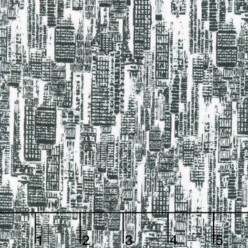 Urban Jungle II - City Black Yardage