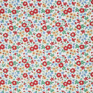 Aunt Grace 108" Premium Quilt Backs - Flowers Red Yardage