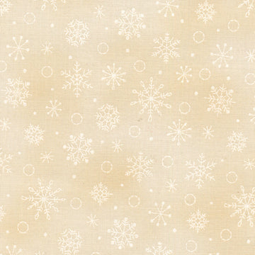 Christmastime - Snowflakes Cream Yardage