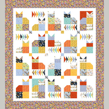 Missouri Star Cats Around Town Calico Cats Quilt Kit
