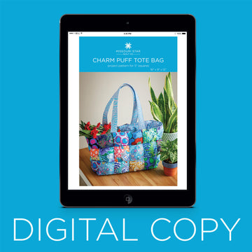 Digital Download - Charm Puff Tote Bag Pattern by Missouri Star