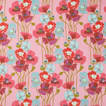 Overdressed - Pouring Poppies Haze Yardage