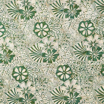 Monstera Deliciosa Batiks - Collage Putty Yardage