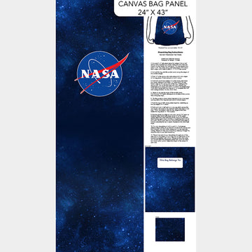 Space Odyssey - NASA Logo Backpack Navy Panel