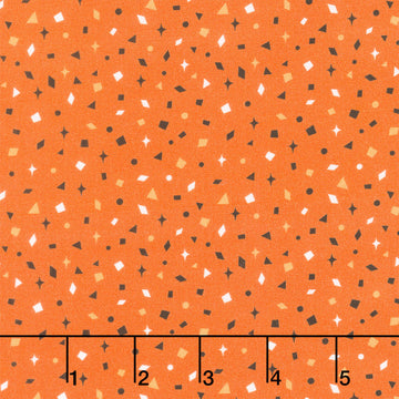 Midnight Masquerade - Confetti Toss Orange Yardage