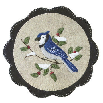 Birds & Blooms Table Mat Kit - Blue Jay