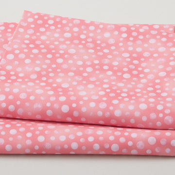 Fabric Market Favorites - Guava Textured Dots 2 Yard Cut