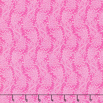 Sunflower Sonata - Vines Pink Yardage