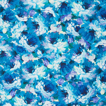 Painterly Petals - Valley Blossom Floral Astral Yardage
