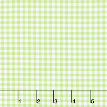 Fabric Market - Gingham Check Lime Yardage