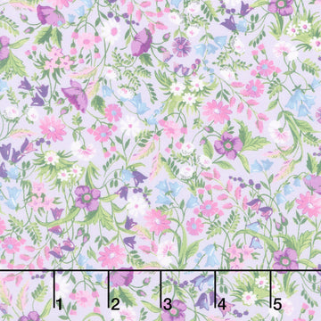 Fabric Market - Packed Mixed Florals Zinnia Yardage