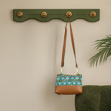 Mia Crossbody Bag Kit - Teal/Brown