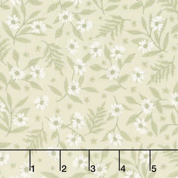 Layla - Daisy Dusty Green Yardage