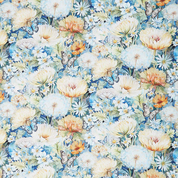 Forest Whispers - Forest Floral & Butterflies Bloom Yardage