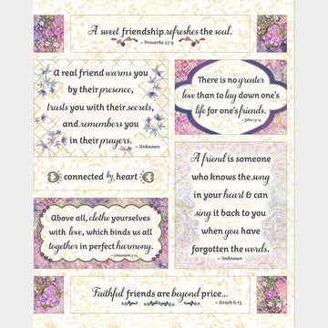 Connected By Heart - Cream Panel