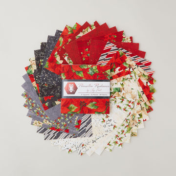 Poinsettia Radiance 5" Squares