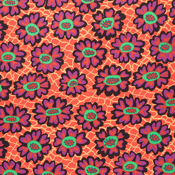 Kaffe Fassett Collective - February 2023 - Darker ColorwayFlower Net Crimson Yardage Primary Image