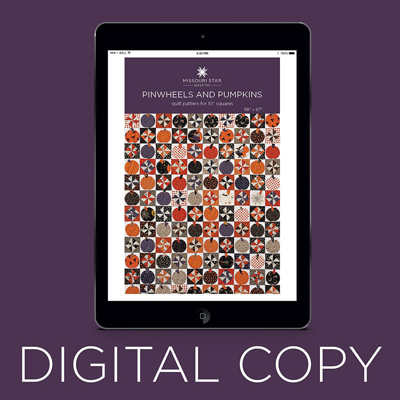Digital Download - Pinwheels and Pumpkins Quilt Pattern by Missouri Star