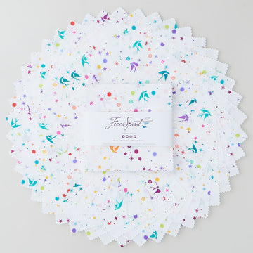 Tula Pink's True Colors - Fairy Dust White Charm Pack Primary Image
