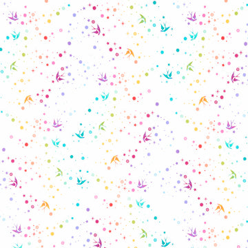 Tula Pink's True Colors - Fairy Dust White Yardage Primary Image