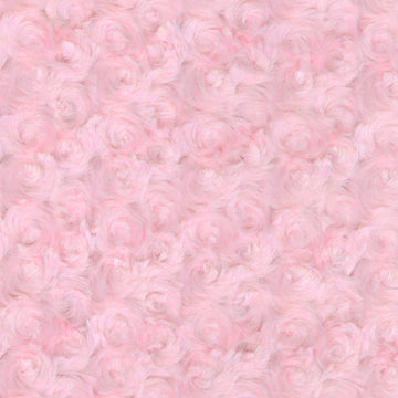 Luxe Cuddle® Embossed Rose - Pink 60" Minky Yardage