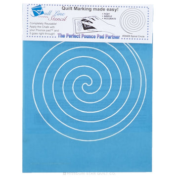 Full Line Stencil - Spiral Circle Stencil