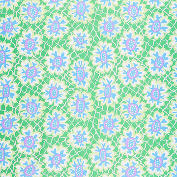 Kaffe Fassett Collective August 2021 - Flower Net Green Yardage