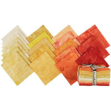 Opulent Orange Batik Solids Fat Quarter Bundle Primary Image
