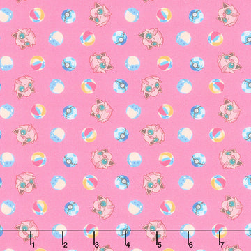 Sunny Days Pokemon - Jigglypuff Pink Yardage