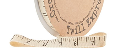 100% cotton twill tape by the yard