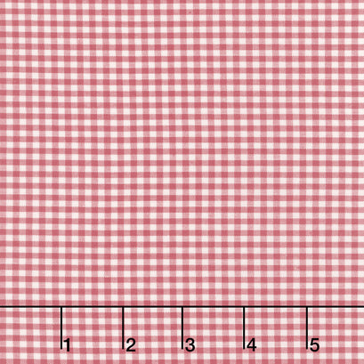 Creating Memories - Winter Woven Gingham Red Yardage