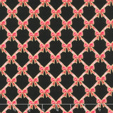Holiday Flourish - Festive Finery - Ribbons Black Yardage Primary Image