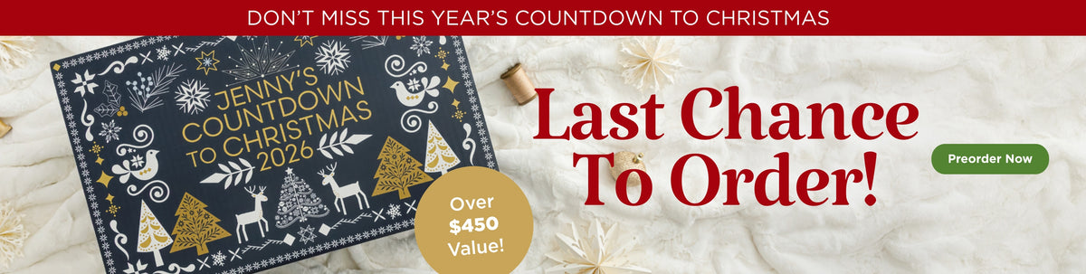 Jenny's Countdown to Christmas 2026: last chance to order, over $450 value