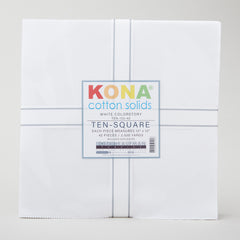 Kona Cotton - White Ten Squares